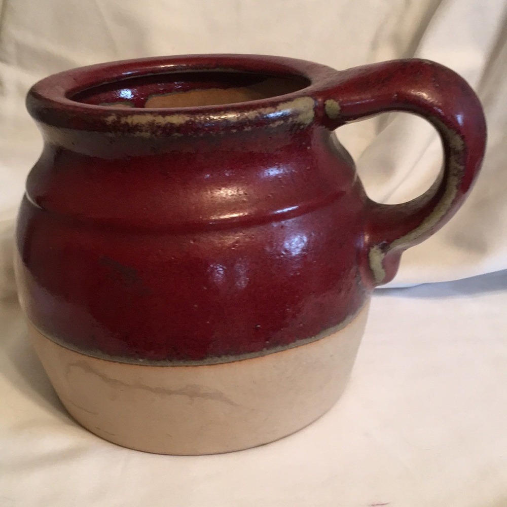 Rustic Reproduction Crock With Handle